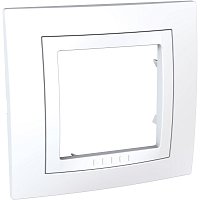 Рамка горизонтальная Schneider Electric Unica 1-м. белый